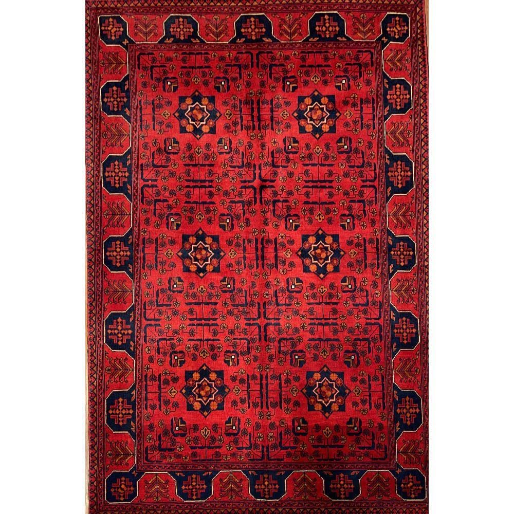 El Dokuma Afgan Khal Muhammadi Yün Halı (125x180 cm)