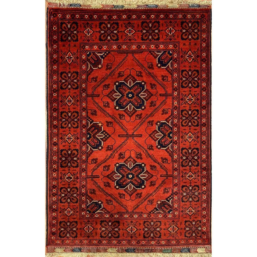 El Dokuma Afgan Khal Muhammadi Yün Halı (80x120 cm)