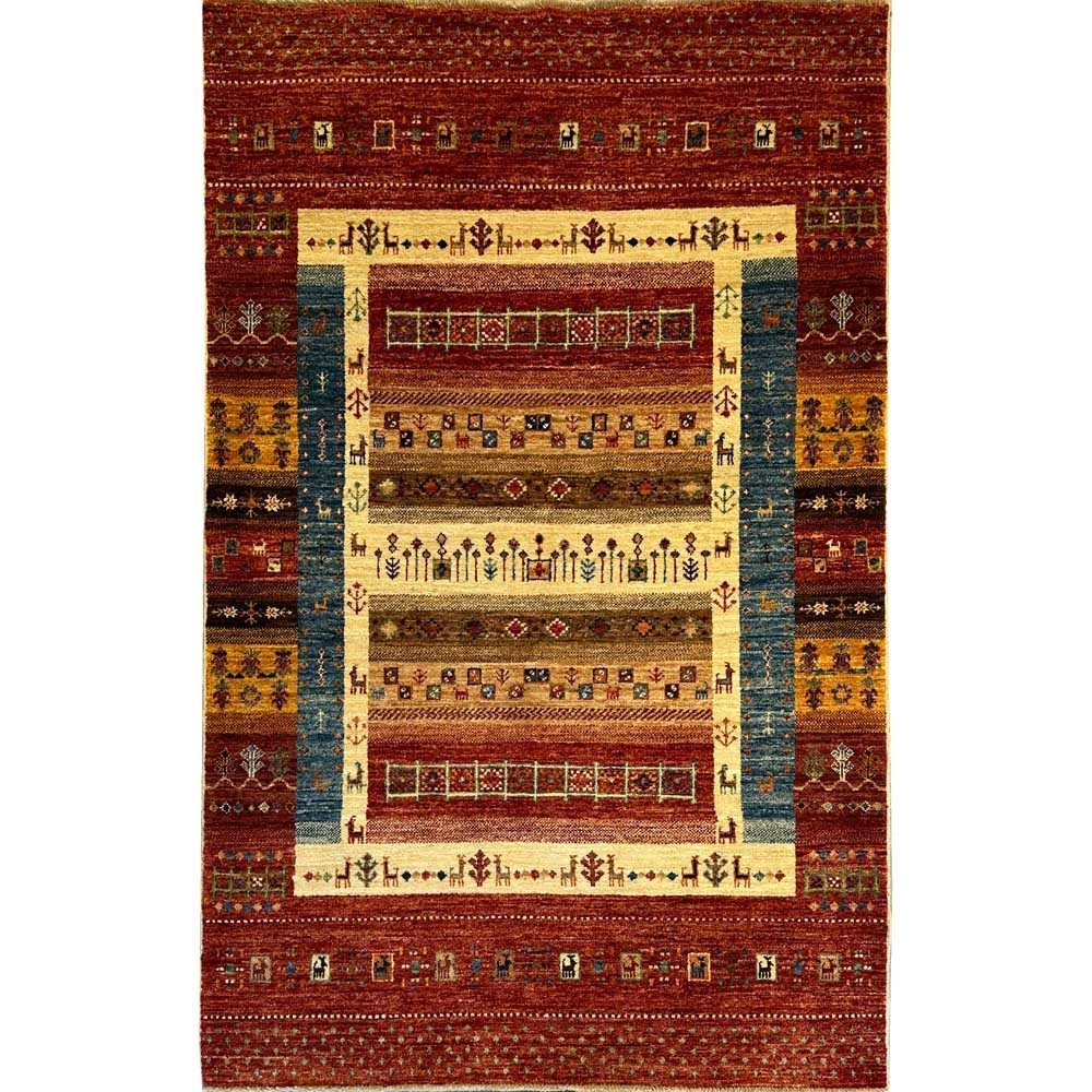 El Dokuma Afgan Kabile Yün Halı (120x185 cm)