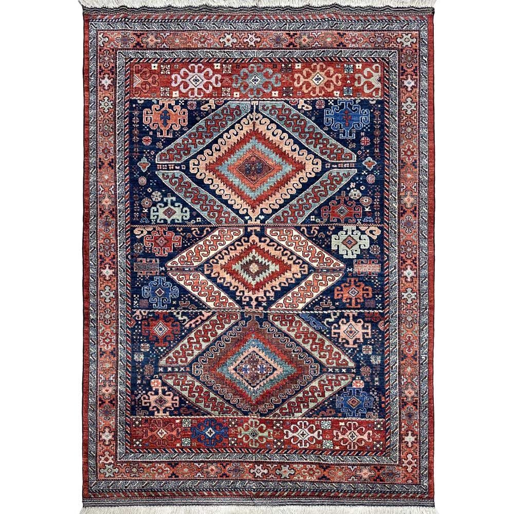 El Dokuma İran Kaşkai Kabile Yün Halı (190x270 cm)