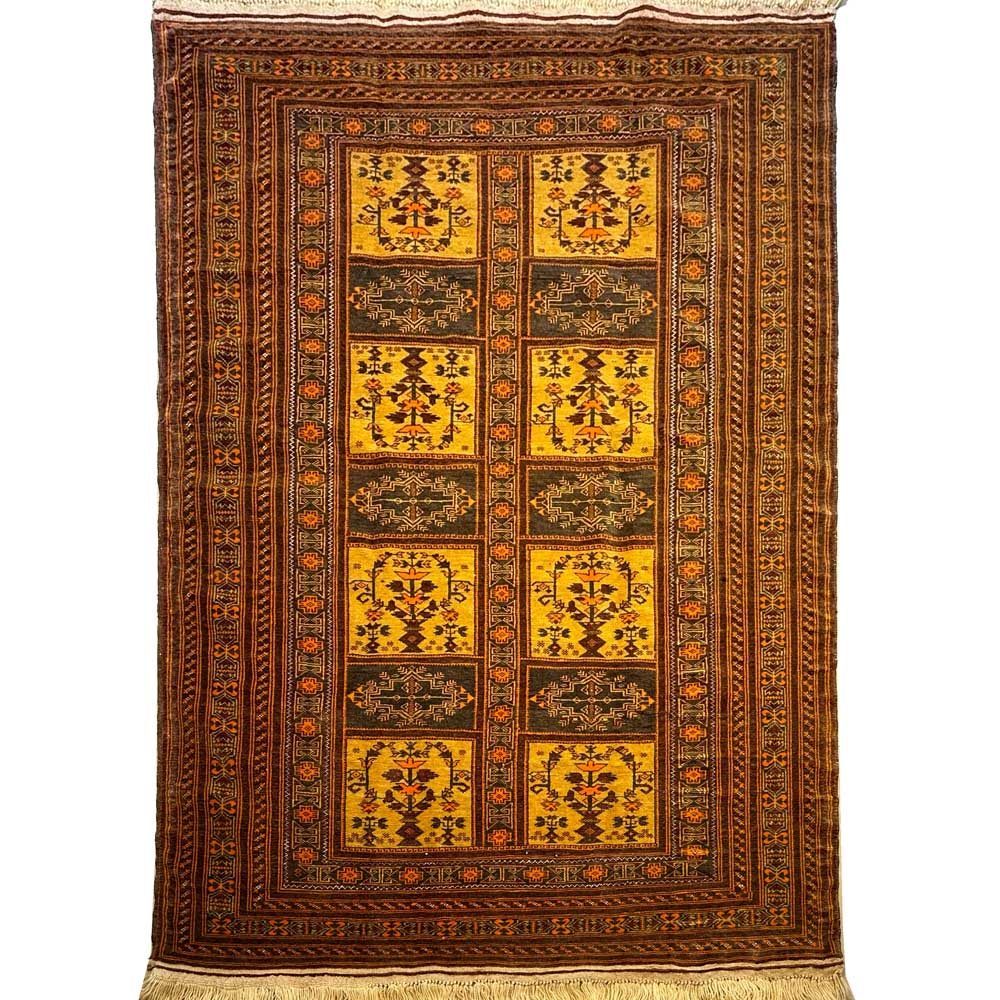 El Dokuma Afgan Vintage Yün Halı (120x180 cm)