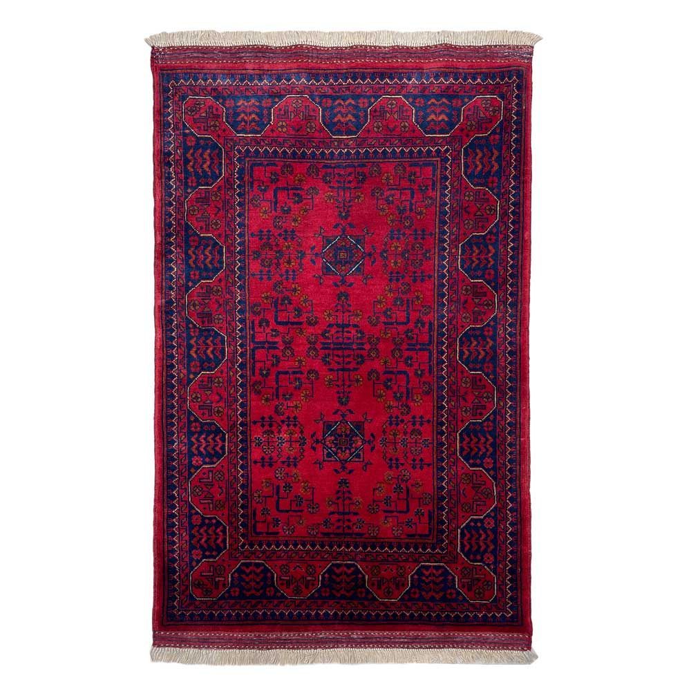 El Dokuma Afgan Khal Muhammadi Yün Halı (85x120 cm)