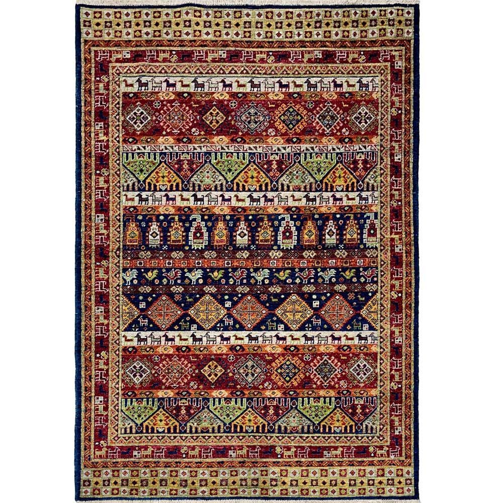 El Dokuma Afgan Kabile Yün Halı (120x180 cm)