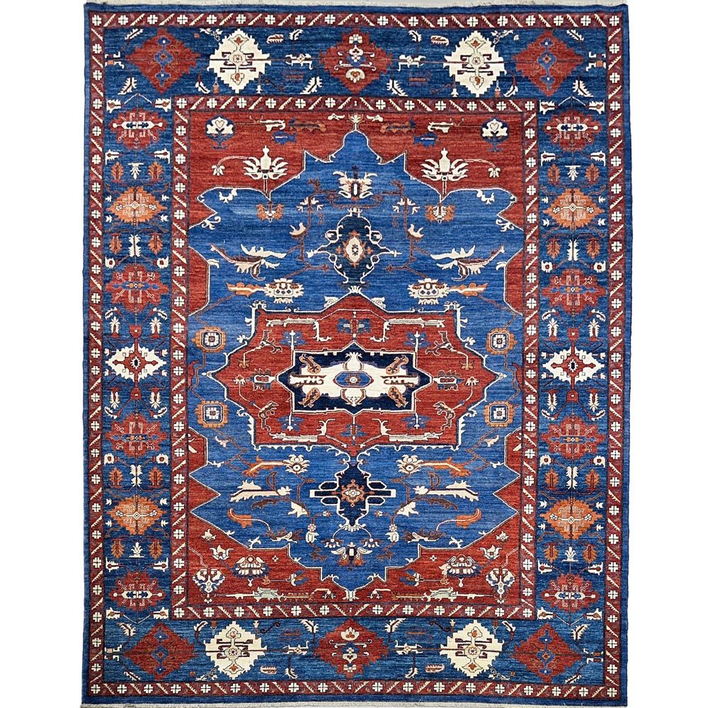 El Dokuma Sarapi Madalyon Yün Halı (280x370 cm)