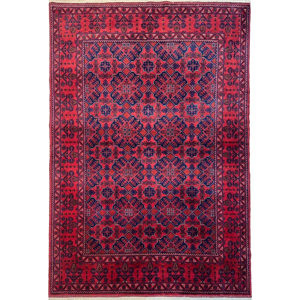 El Dokuma Afgan Khal Muhammadi Yün Halı (150x210 cm)
