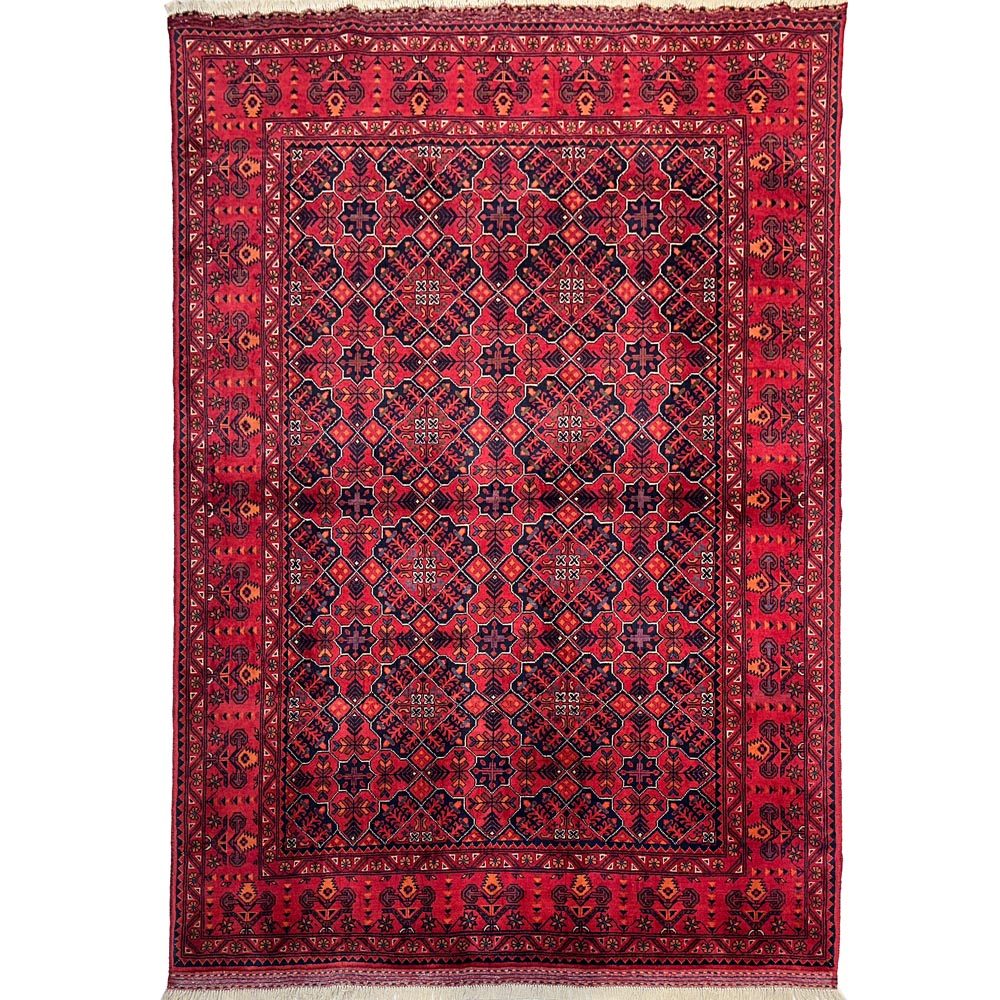 El Dokuma Afgan Khal Muhammadi Yün Halı (150x200 cm)