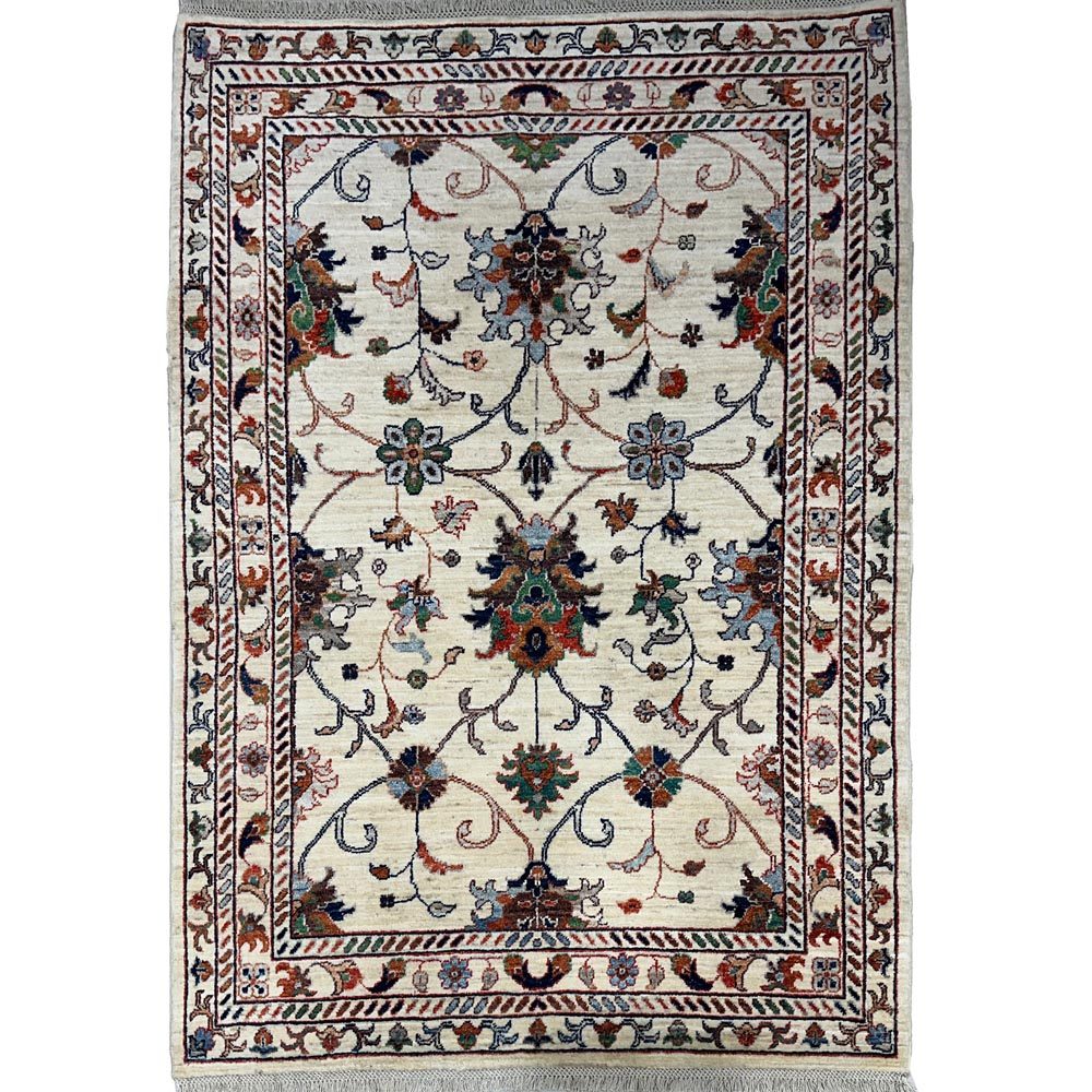 El Dokuma Afgan Sultani Yün Halı (130x170 cm)