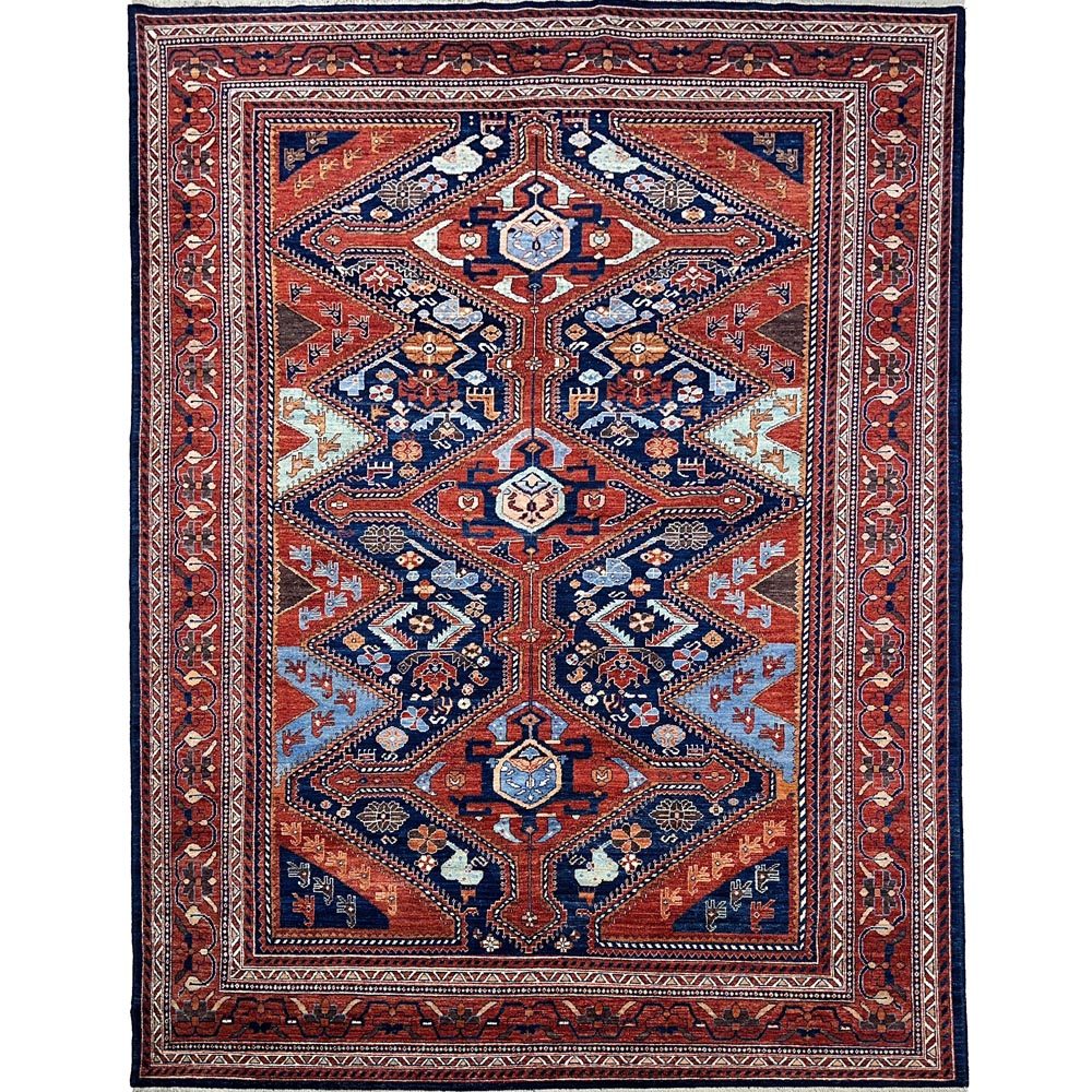 El Dokuma Bohem Afgan Kabile Yün Halı (245x340 cm)