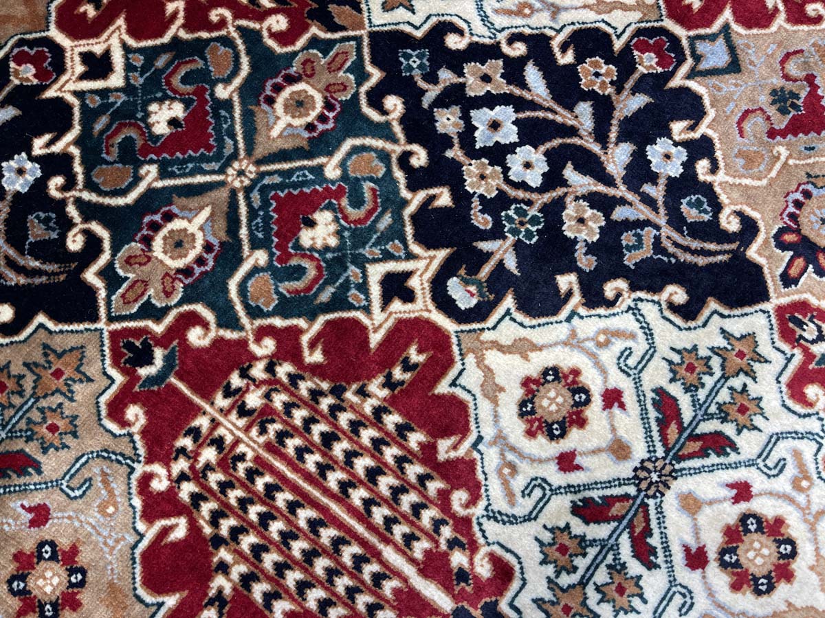 El Dokuma Afgan Bilicik İnce Dokuma Yün Halı (200x300 cm) - Görsel 3