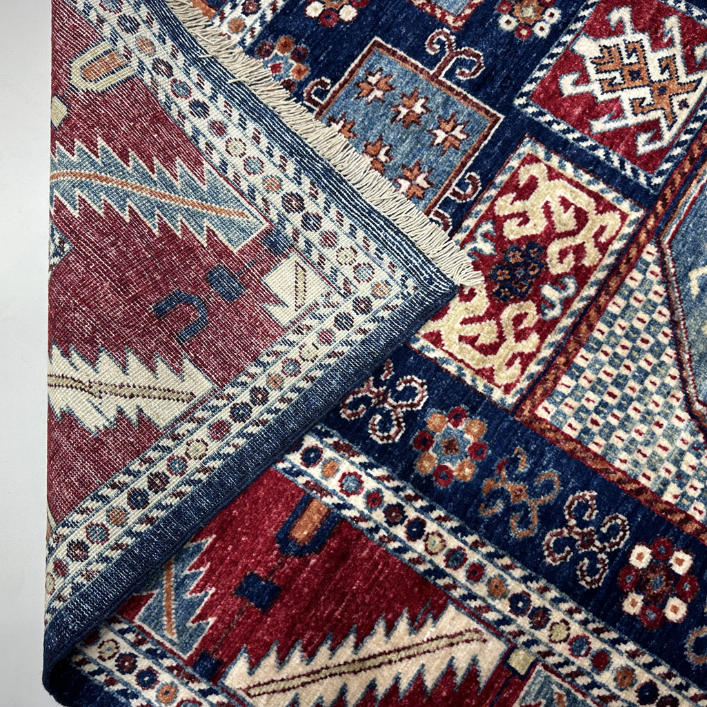 El Dokuma Afgan Kabile Yün Halı (150x210 cm) - Görsel 5