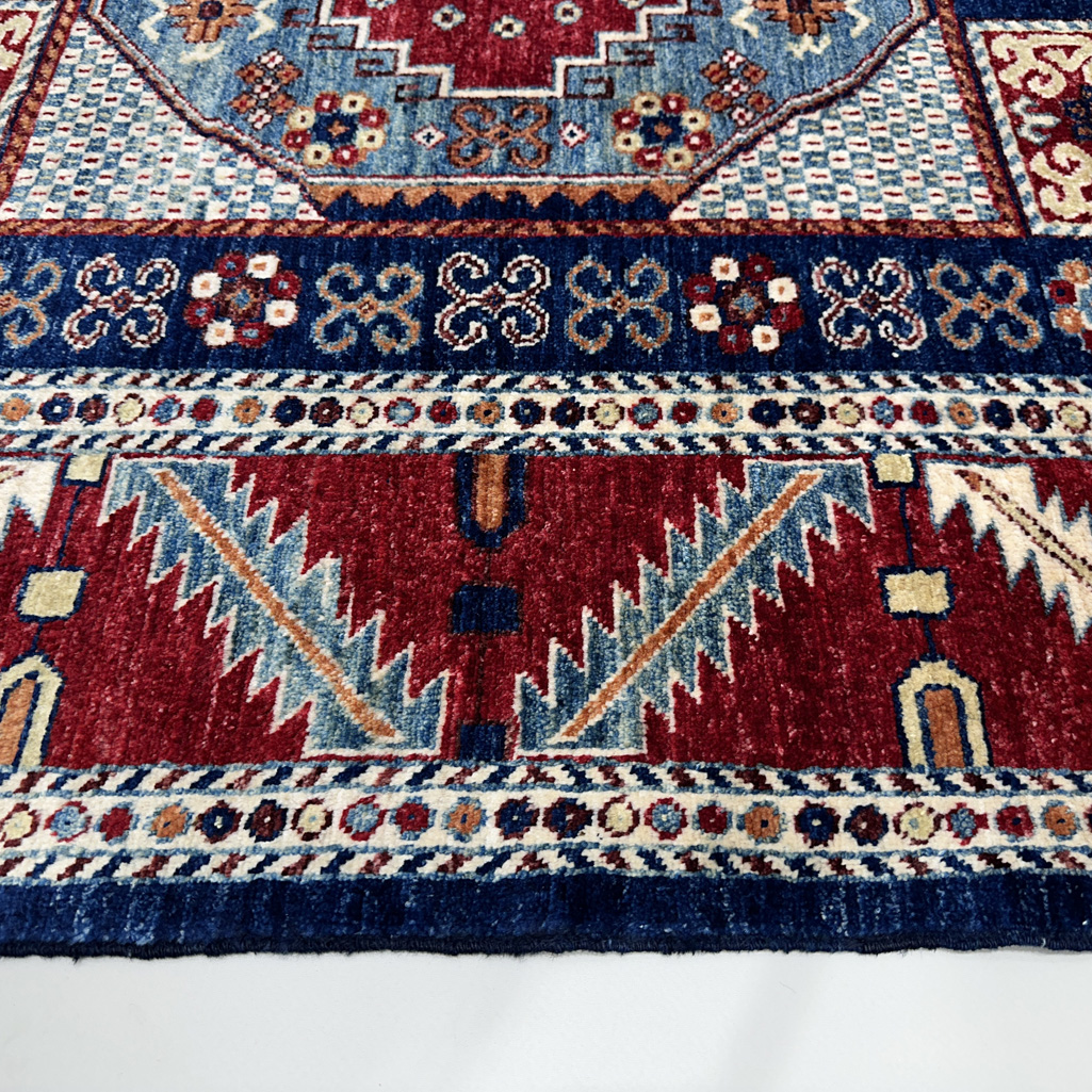 El Dokuma Afgan Kabile Yün Halı (150x210 cm) - Görsel 2