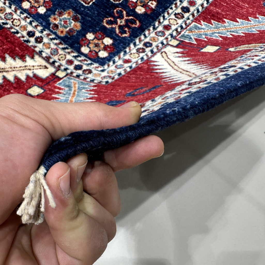 El Dokuma Afgan Kabile Yün Halı (150x210 cm) - Görsel 8