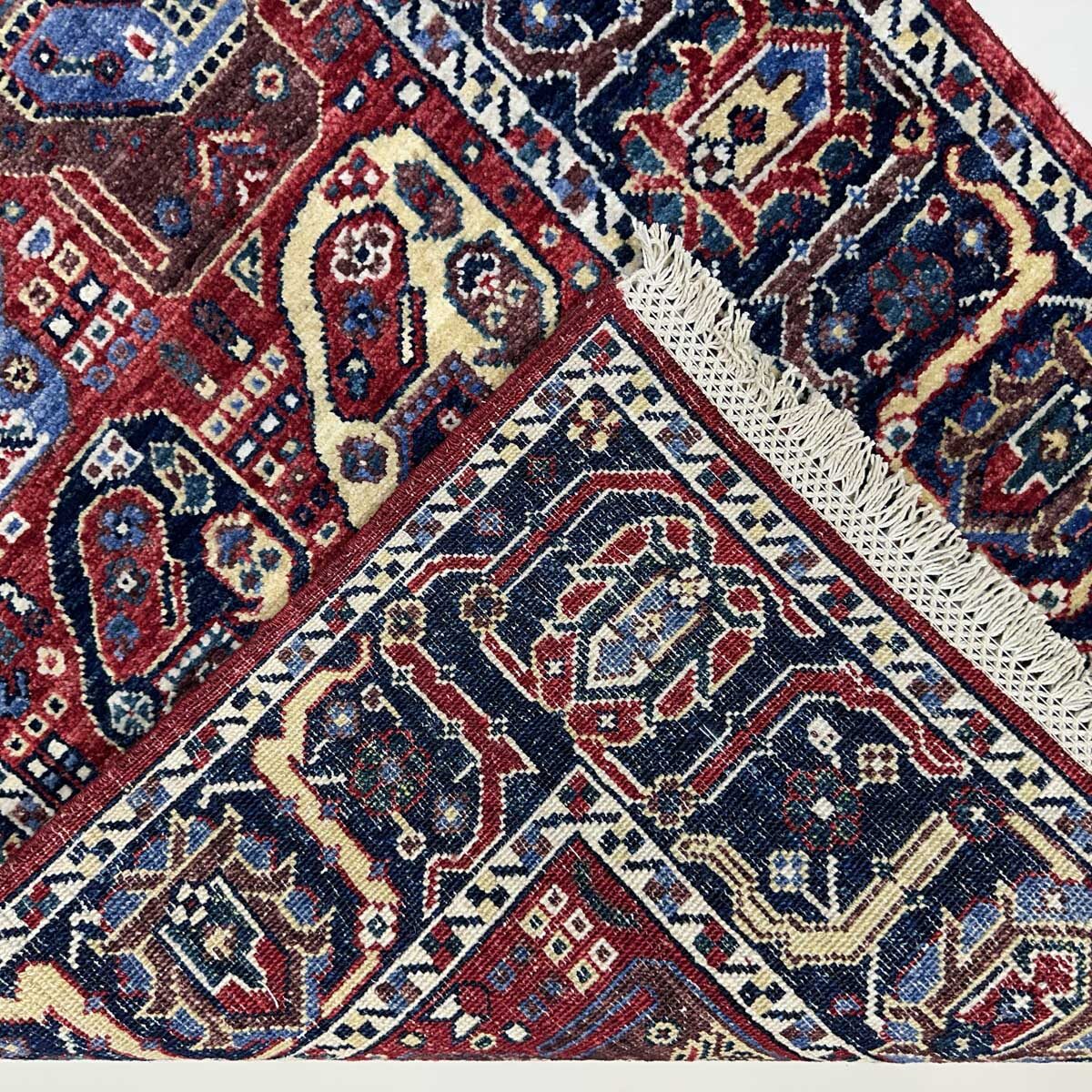 El Dokuma Bohem Afgan Kabile Yün Yolluk Halı (80x300 cm) - Görsel 4