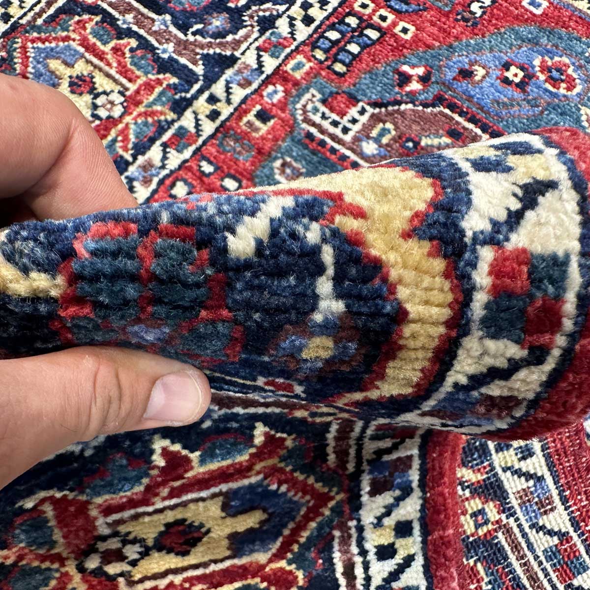 El Dokuma Bohem Afgan Kabile Yün Yolluk Halı (80x300 cm) - Görsel 3