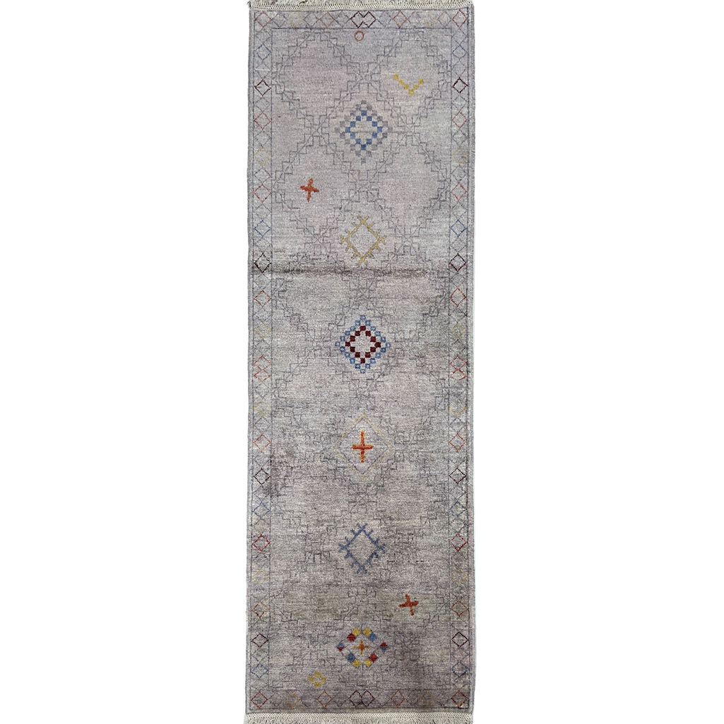 El Dokuma Modern Yün Yolluk Halı (60x190 cm)