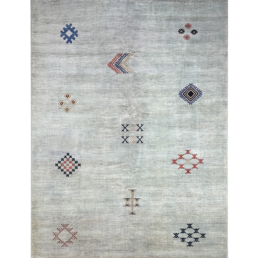 El Dokuma Afgan Modern Yün Halı (275x365 cm)