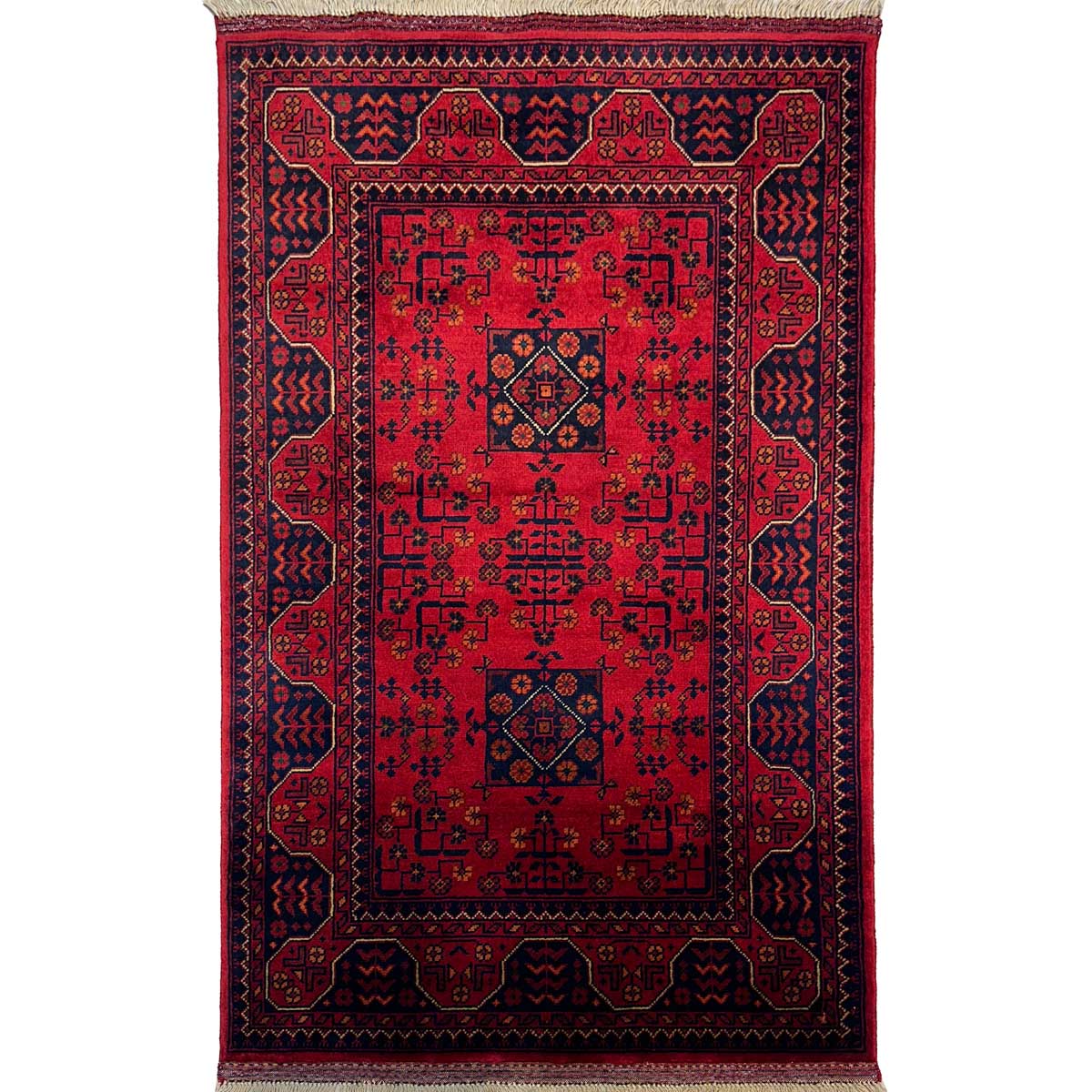 El Dokuma Afgan Khal Mohammadi Yün Halı (85x140 cm)