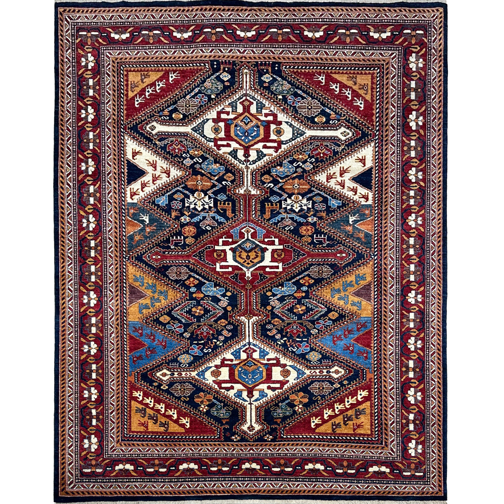 El Dokuma Bohem Afgan Kabile Yün Halı (250x300 cm)