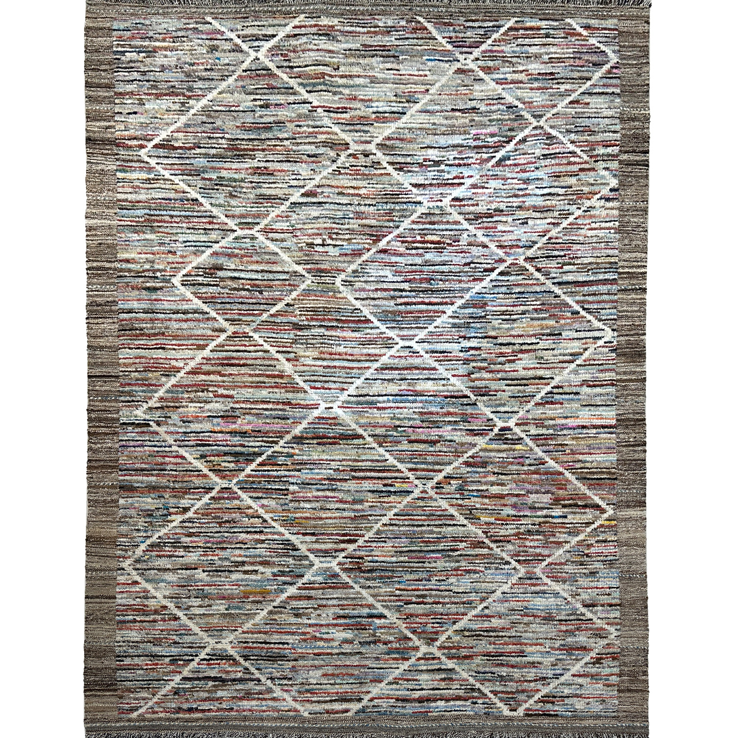 El Dokuma Bohem Fas Yün Halı (240x315 cm)