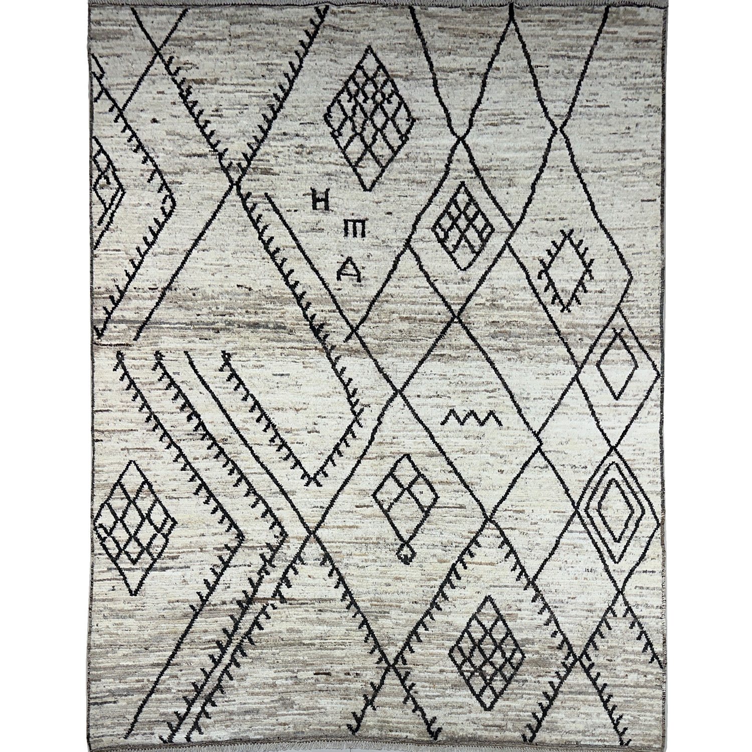El Dokuma Bohem Fas Yün Halı (260x290 cm)