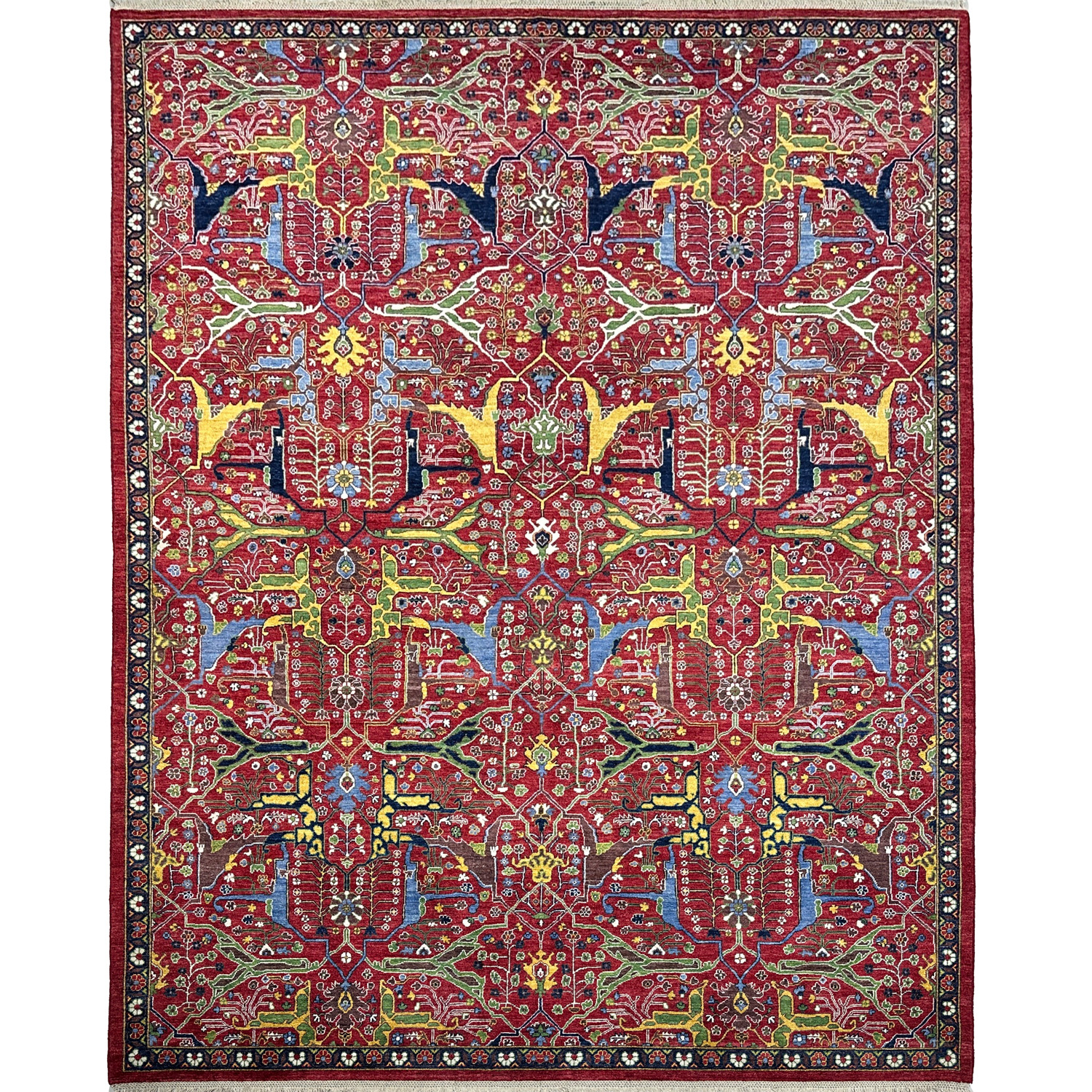 El Dokuma İran Bidjar Tasarım Yün Halı (280x360 cm)