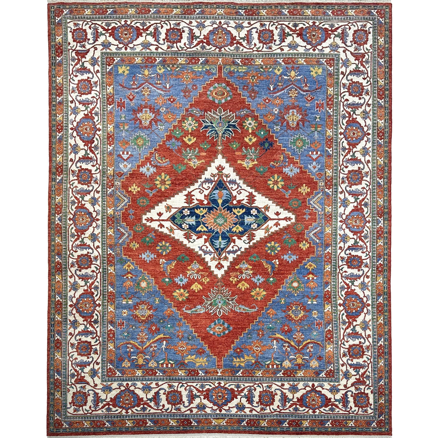 El Dokuma Sarapi İran Madalyon Yün Halı (280x390 cm)