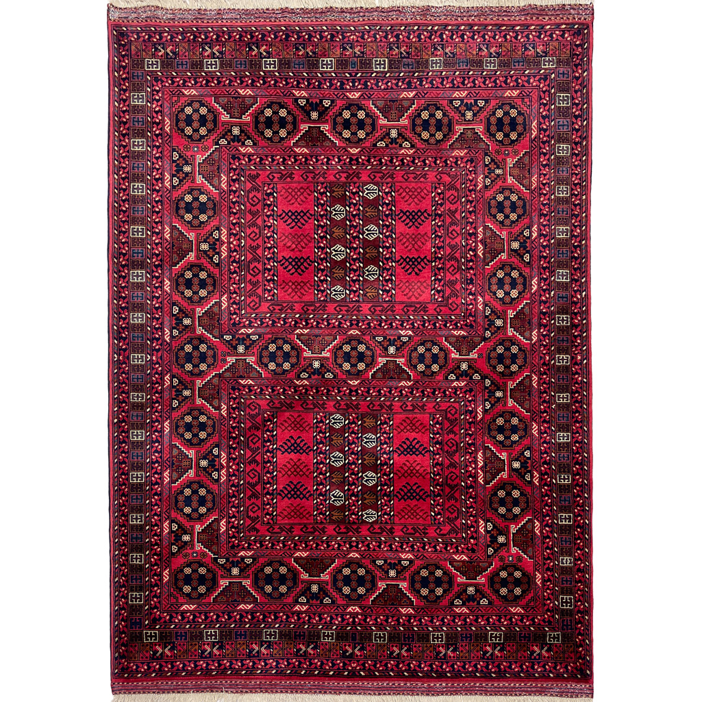 El Dokuma Afgan Khal Muhammadi Yün Halı (155x210 cm)