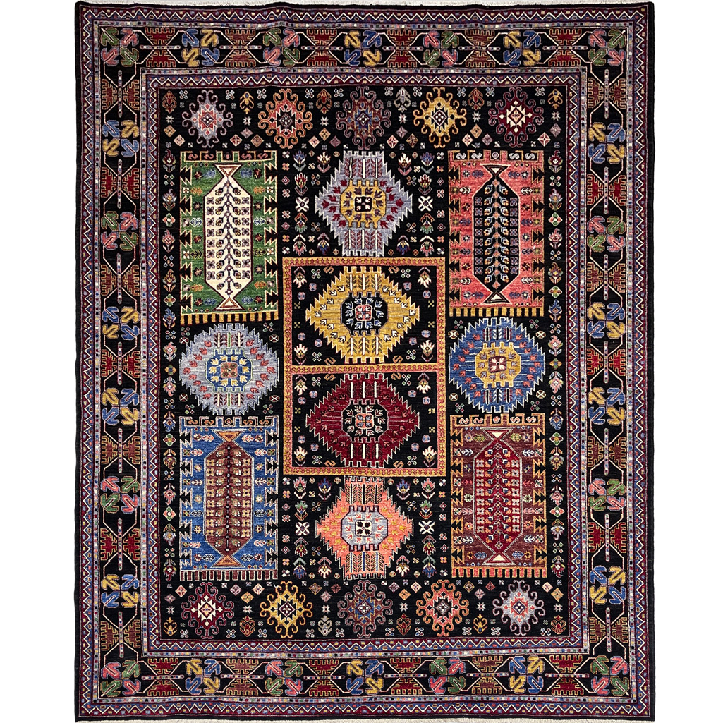 El Dokuma Afgan Veziri Kabile Yün Halı (250x300 cm)