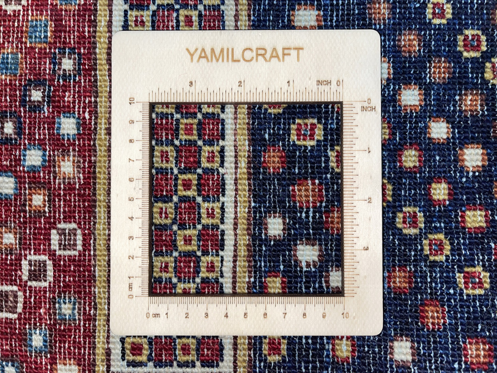 El Dokuma Afgan Kabile Kırmızı Yün Halı (150x250 cm) - Görsel 7