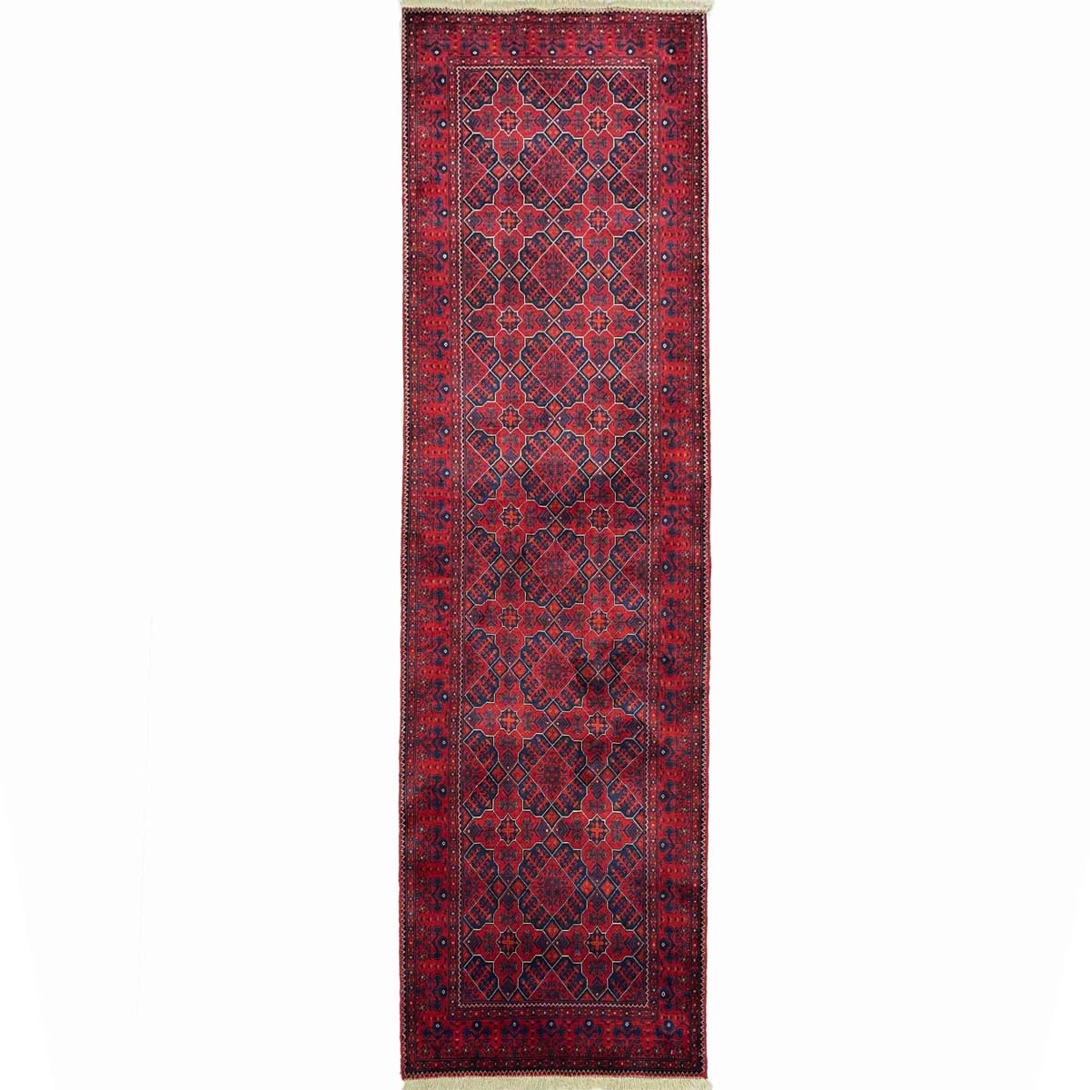 El Dokuma Afgan Bilicik İnce Dokuma Yün Yolluk Halı (80x270 cm)
