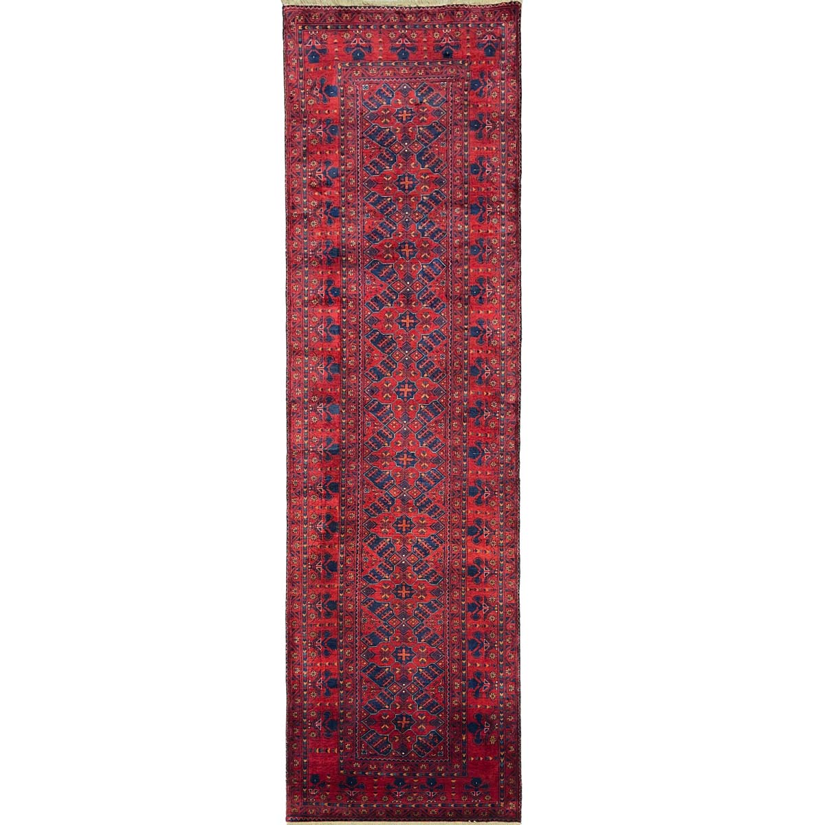 El Dokuma Afgan Bilicik İnce Dokuma Yün Yolluk Halı (80x285 cm)