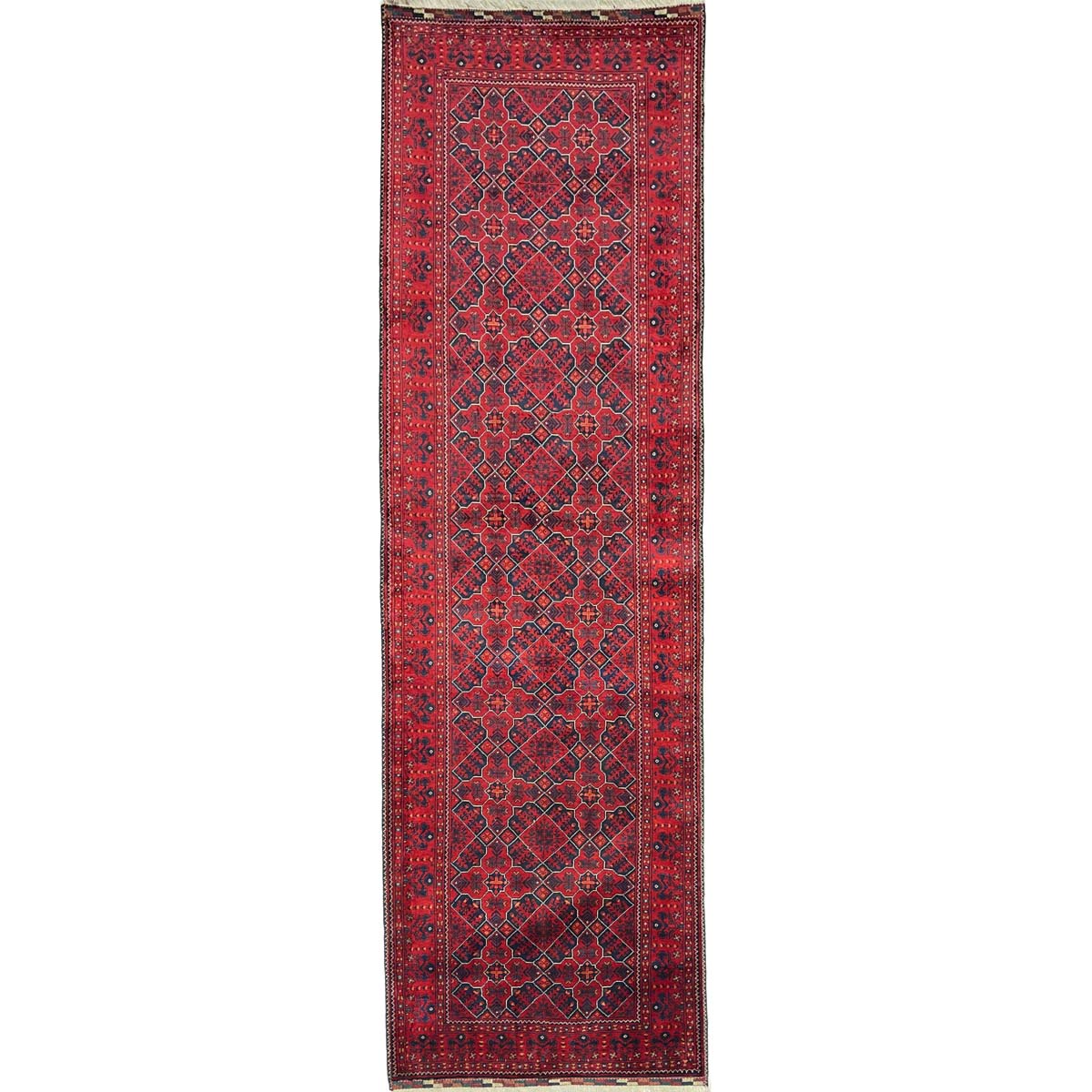El Dokuma Afgan Bilicik İnce Dokuma Yün Yolluk Halı (85x290 cm)