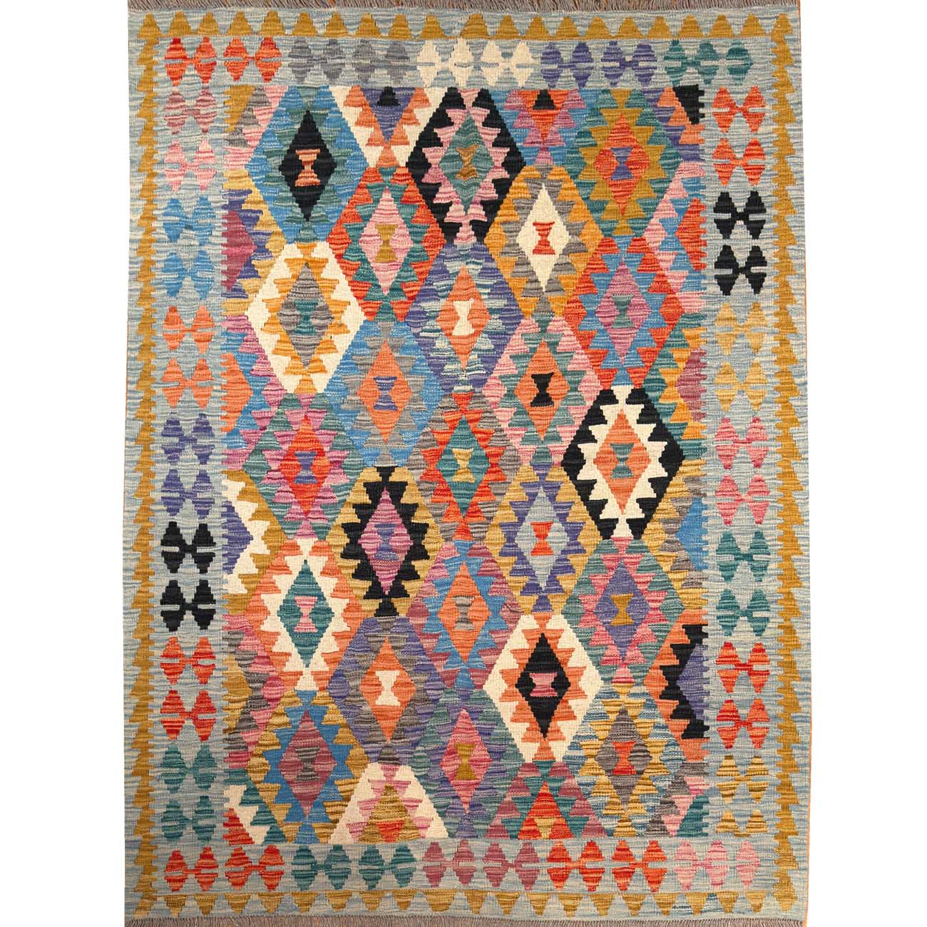 El Dokuma Anadolu Desenli Yün Kilim (150x190 cm)