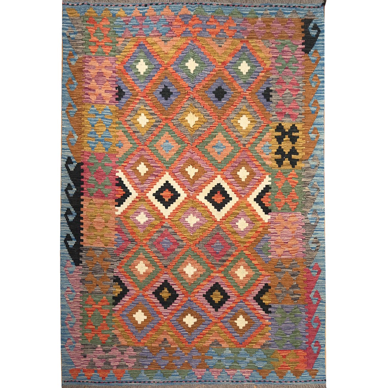 El Dokuma Bohem Yün Kilim (150x200 cm)