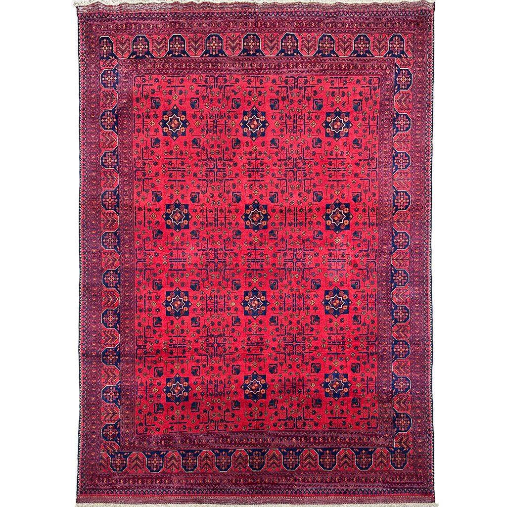 El Dokuma Yıldız Afgan Khal Mohammadi Yün Halı (200x290 cm)