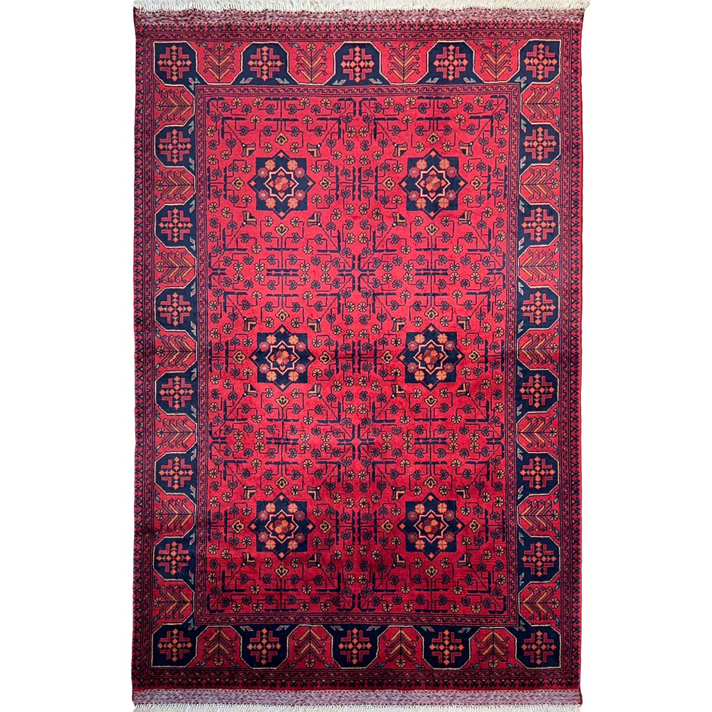 El Dokuma Afgan Khal Muhammadi Yün Halı (120x180 cm)
