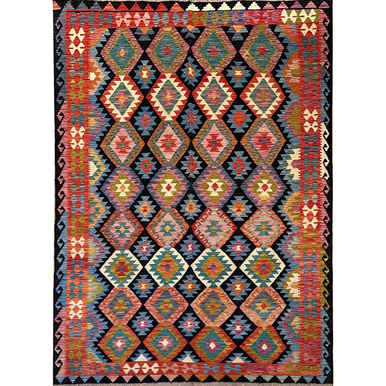 El Dokuma Anadolu Desenli Yün Kilim (200x280 cm)