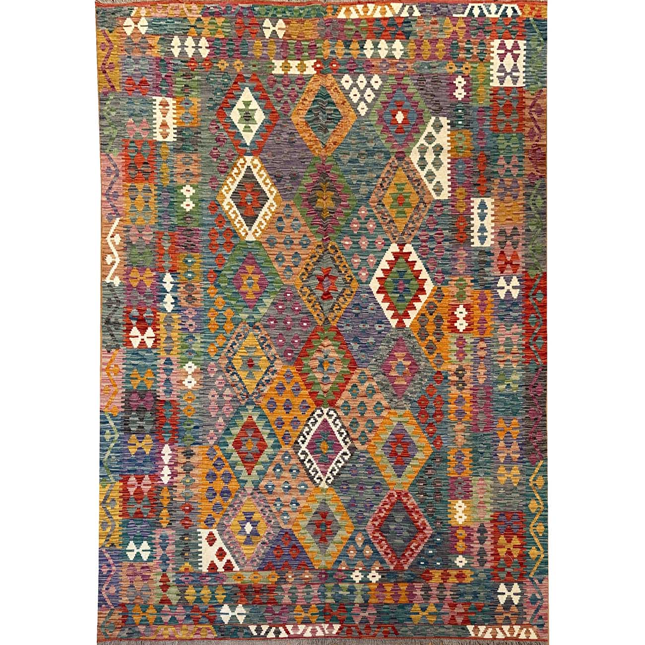 El Dokuma Anadolu Desenli Yün Kilim (200x300 cm)