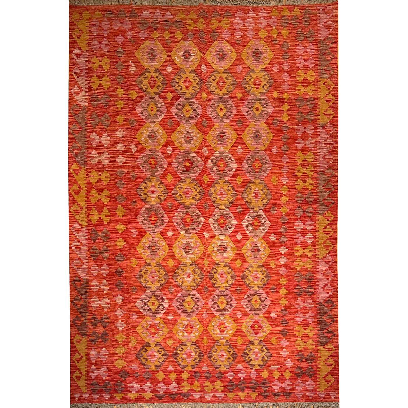 El Dokuma Anadolu Desenli Yün Kilim (200x300 cm)