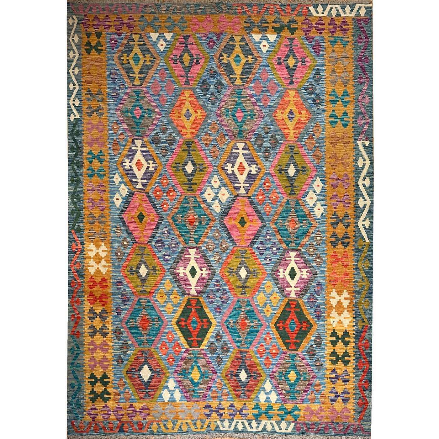 El Dokuma Anadolu Desenli Yün Kilim (200x300 cm)