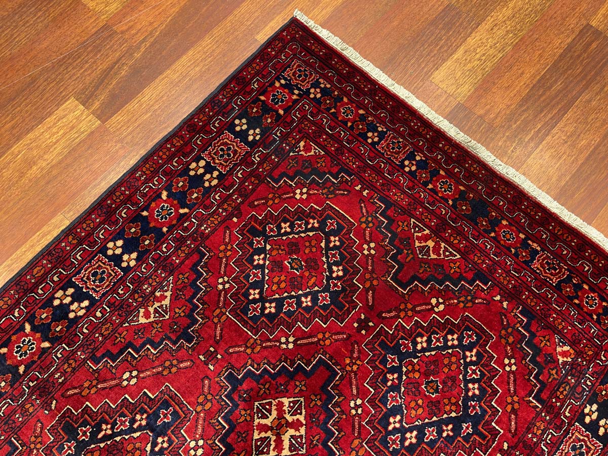 El Dokuma Afgan Bilicik İnce Dokulu Yün Halı (115x200 cm) - Görsel 7