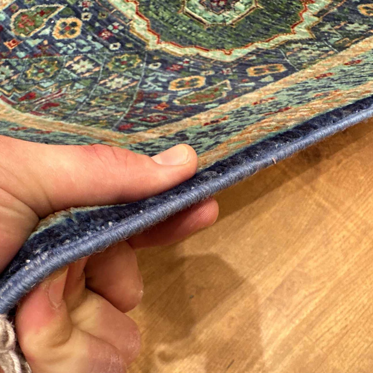 El Dokuma Memlük Yün Yolluk Halı (80x200 cm) - Görsel 11