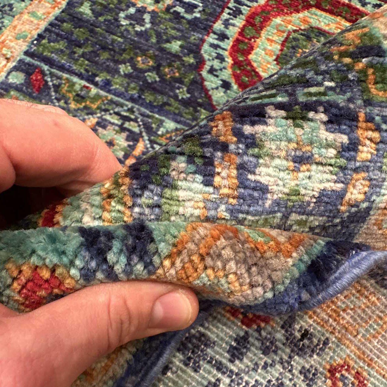 El Dokuma Memlük Yün Yolluk Halı (80x200 cm) - Görsel 5