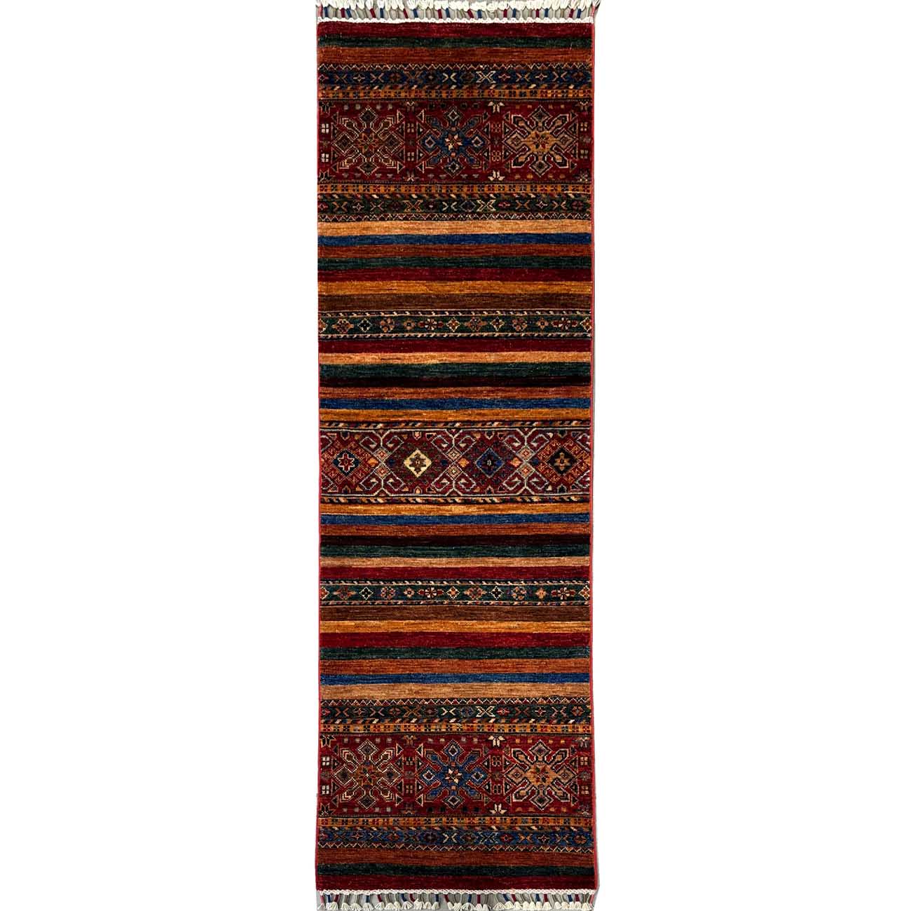 El Dokuma Horcin Kabile Yün Yolluk Halı (60x190 cm)