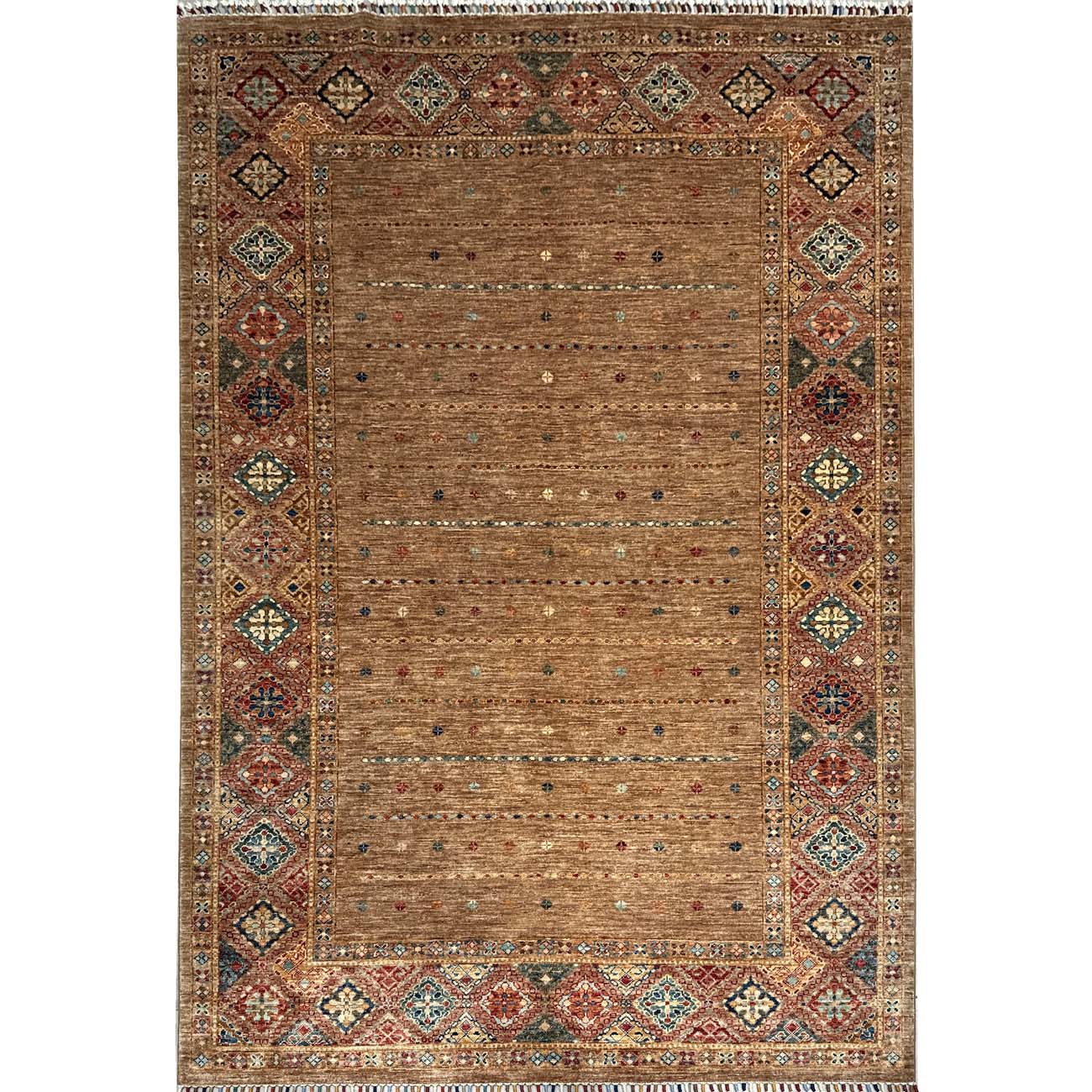 El Dokuma Horcin Afgan Kabile Yün Halı (170x240 cm)
