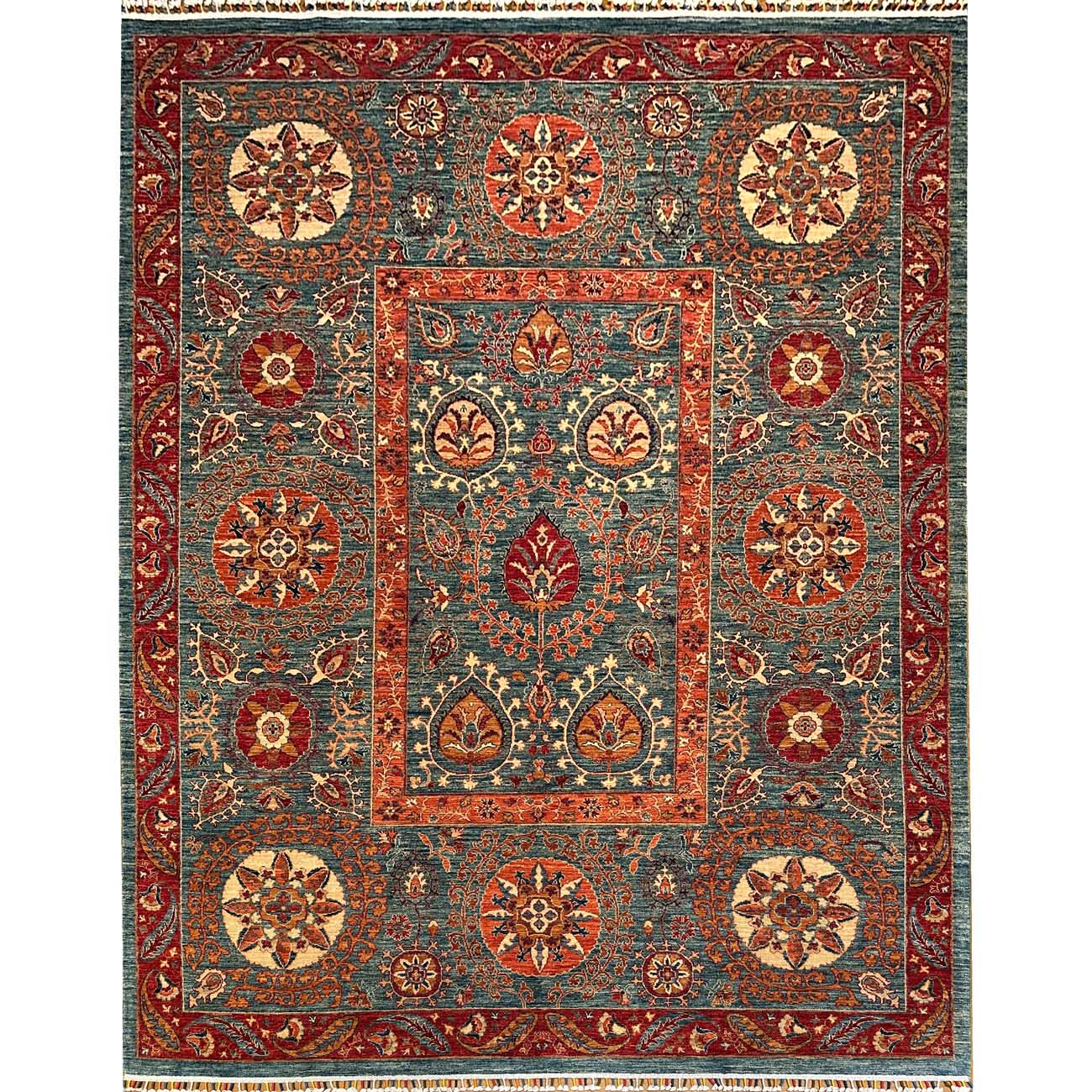 El Dokuma Buhara Suzani Kabile Yün Halı (245x315 cm)