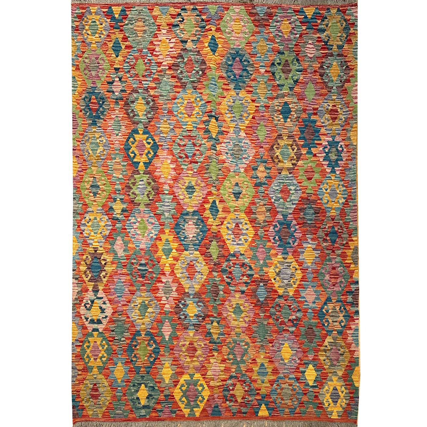 El Dokuma Anadolu Desenli Yün Kilim (170x235 cm)
