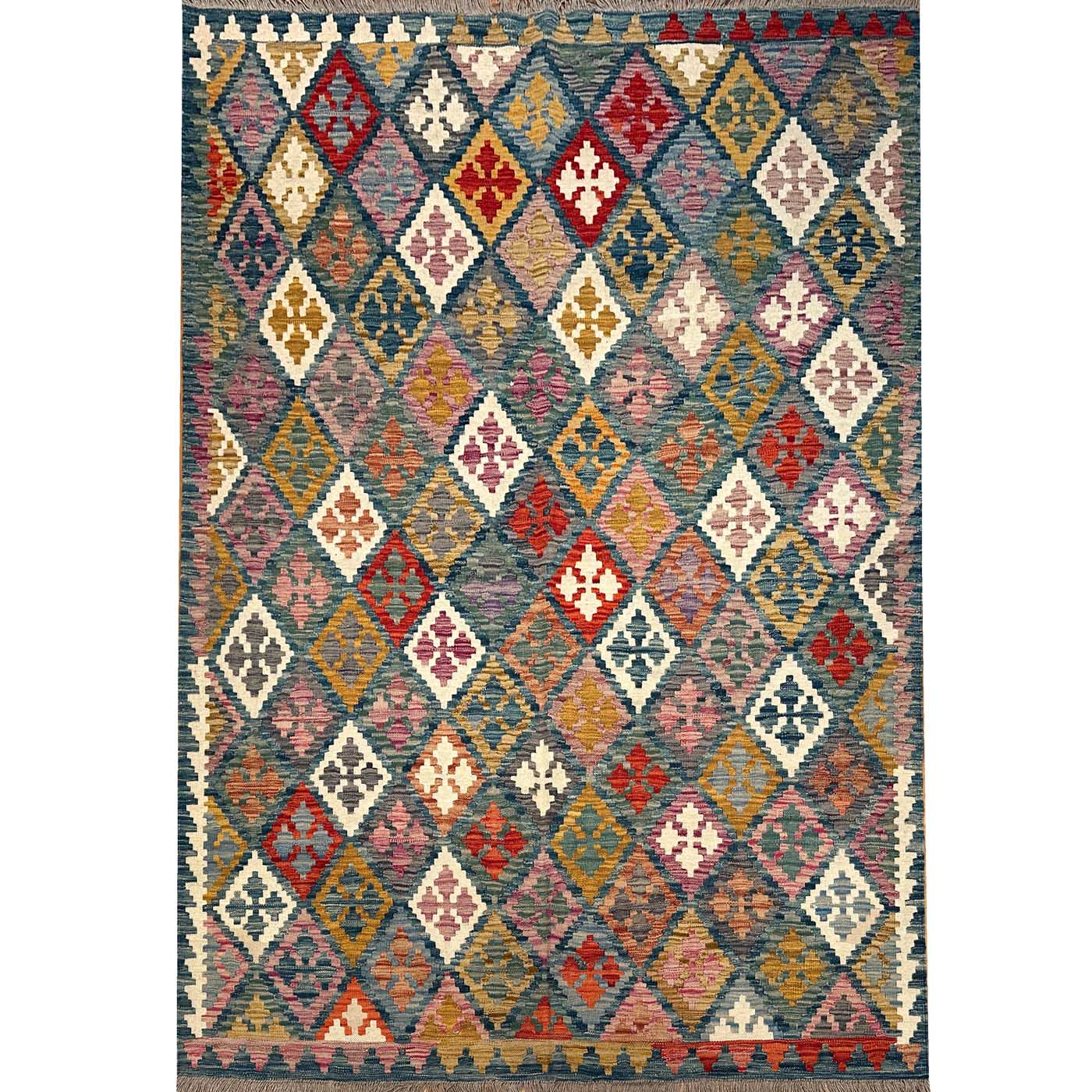 El Dokuma Anadolu Desenli Yün Kilim (175x240 cm)