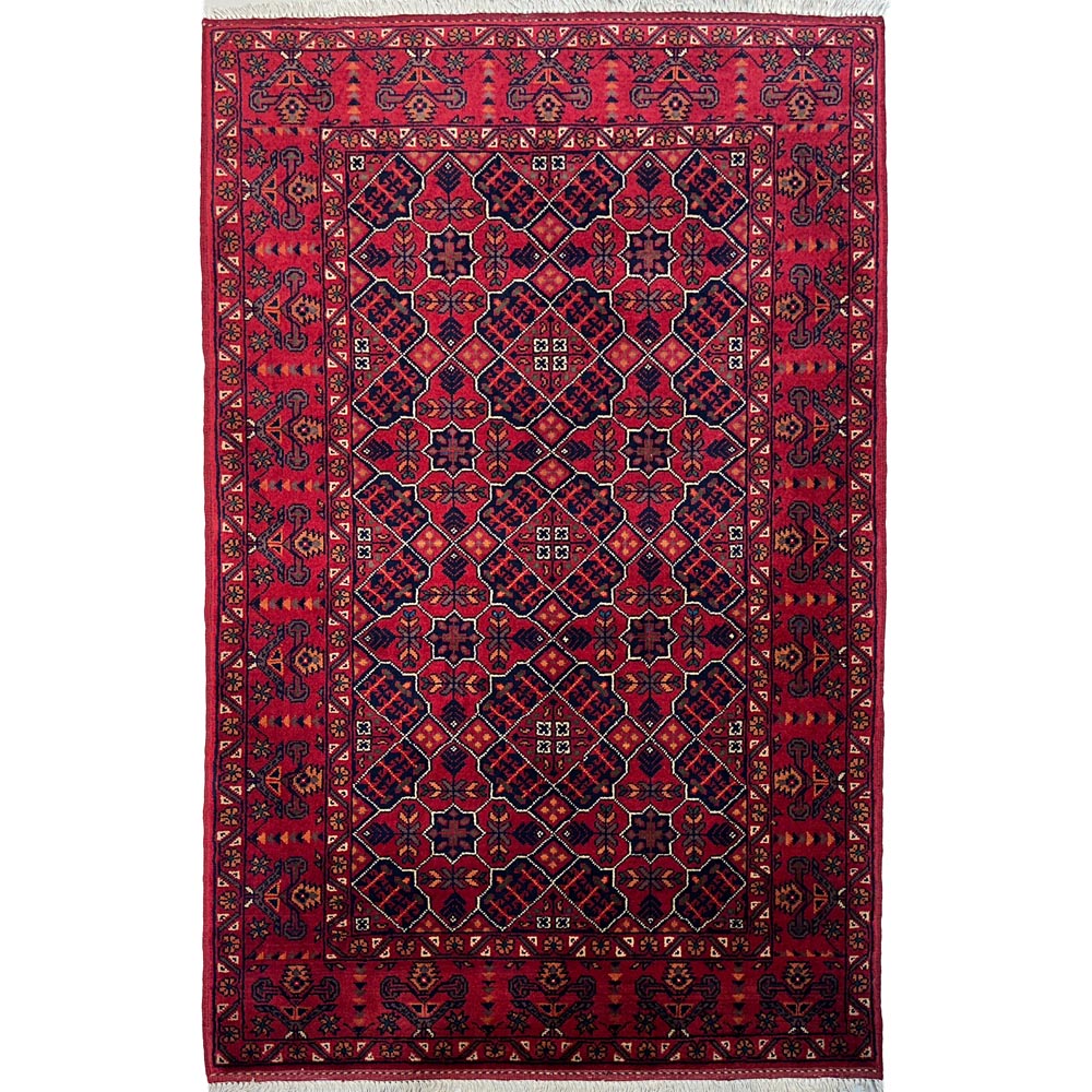 El Dokuma Afgan Khal Mohammadi Yün Halı (95x150 cm)