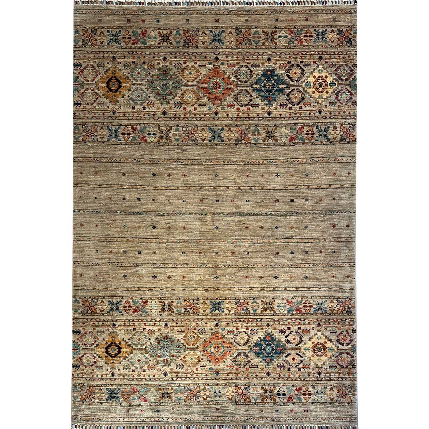 El Dokuma Horcin Afgan Kabile Yün Halı (165x230 cm)